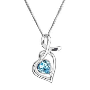EG4256-Q Stříbrný náhrdelník se Swarovski krystalem
