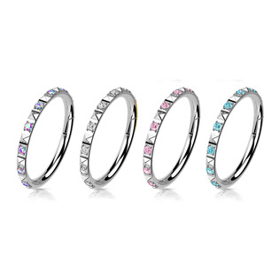 TIT1141Q-1208 Segment kruh - helix / cartilage / tragus piercing TITAN