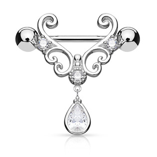 BR01026 Ozdobný piercing do bradavky