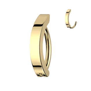 BS01057GD-1610 Piercing do pupíku 1,6 x 10 mm