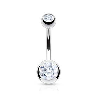BS1002-1606C Piercing do pupíku - banánek 1,6 x 6 mm