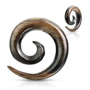 EP1030-05 Roztahovák do ucha Ebony Wood
