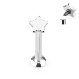 LB1036ST-1206 Piercing do brady - labreta, hvězdička