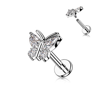 LB1106ST-1208 Piercing do brady - motýlek