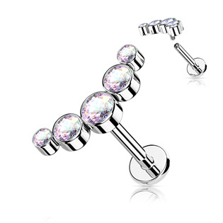 LB1113AB-1208 Piercing do brady se zirkony