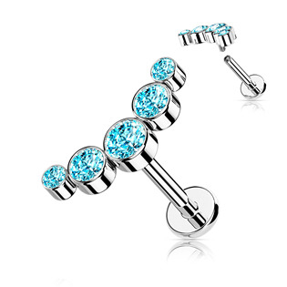 LB1113Q-1206 Piercing do brady se zirkony