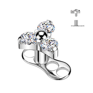 MD051 Kompletní microdermal piercing TITAN