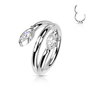 NS0057 Segment kruh - helix / cartilage / tragus piercing 1,2 x 8 mm