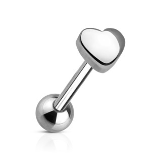 PJ01041 Piercing do jazyku - srdce