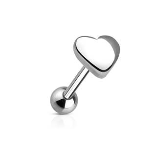PJ01140 Piercing do jazyka - srdíčko