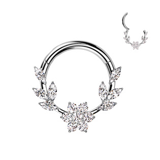 SG116-1210 Ocelový piercing - segment kruh