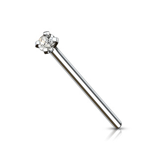 TIT1039-020 Variabilní piercing do nosu - titan, čirý kamínek