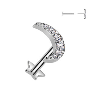 TIT1378 Piercing do brady - PUSH IN labreta TITAN, 1,2 x 8 mm
