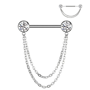 TIT1407-C Piercing do bradavky TITAN - PUSH IN