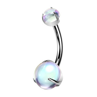 TIT1599 Piercing do pupíku měsíční kámen - TITAN