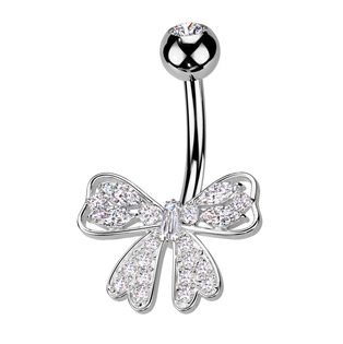 WP0078 Piercing do pupíku mašlička