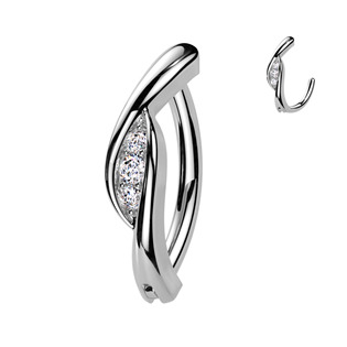 WP0088 Piercing do pupíku se dekorativním štítem