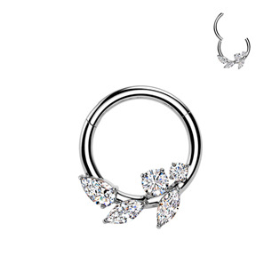 SG128-1210 Ocelový piercing - segment kruh