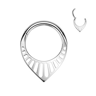 SG129-1208 Ocelový piercing - segment kruh špička