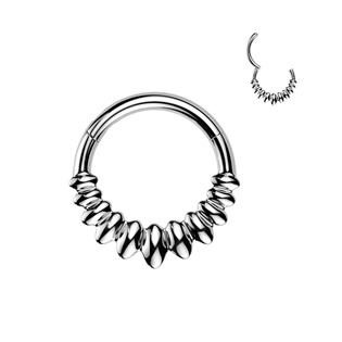 SG134-1208 Ocelový piercing - segment kruh