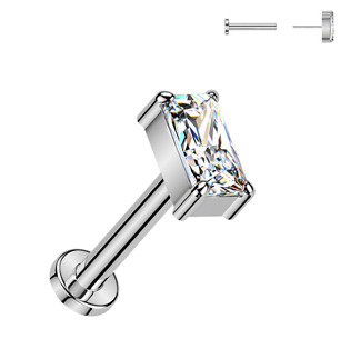 TIT1681 Piercing do brady obdélník - PUSH IN labreta TITAN
