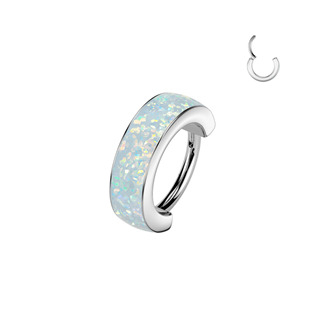 TIT1606-1008 Piercing segment kruh TITAN s opálem, 1,0 x 8 mm