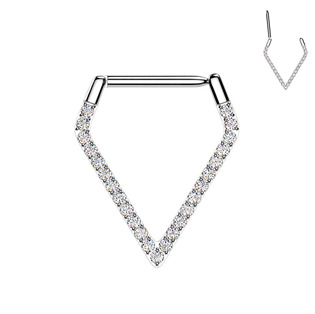 TIT1613 Piercing segment podkova špičatá TITAN
