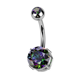 TIT1604VM Piercing do pupíku - TITAN, barva: Vitrail Medium