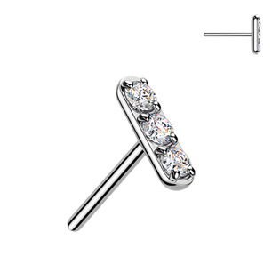 TIT1657 Ozdobná část k PUSH IN piercingu TITAN