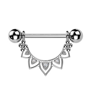 BR01028 Ozdobný piercing do bradavky