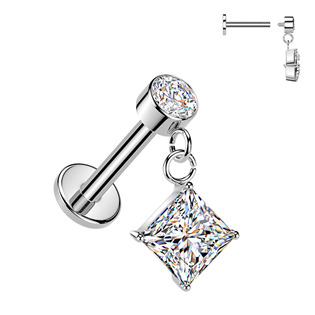 LB1145 Piercing do ucha - labreta 1,2 x 6 mm