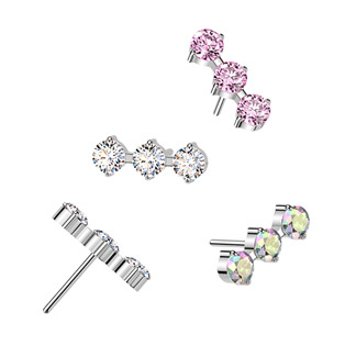 TIT1698-AB Ozdobná část k PUSH IN piercingu TITAN