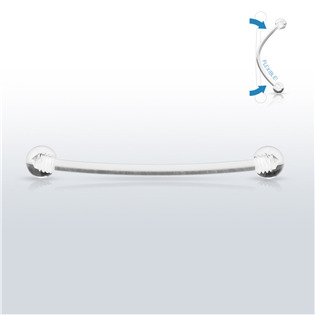 PJ01214-12 Piercing do jazyka BioFlex, 1,2 x 16 mm