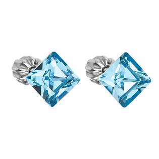 EG2043-AQ Stříbrné náušnice Crystals from Swarovski® Aqua
