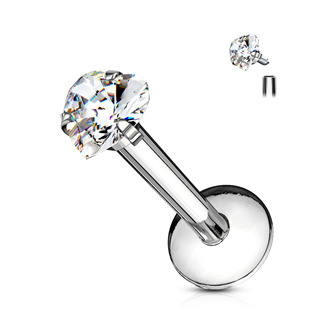 LB01163-1208 Piercing do brady - labreta srdíčko