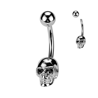 WP0096 Piercing do pupíku lebka