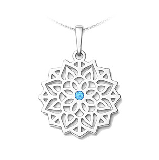 PA1259 Stříbrný přívěsek mandala