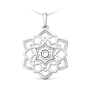 PA1508 Stříbrný přívěsek mandala