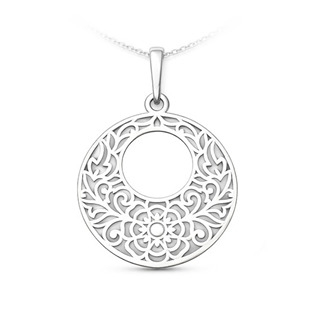 PA1733 Sttříbrný přívěsek mandala v kruhu