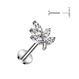 LB1124 Piercing do brady větvička - PUSH IN labreta