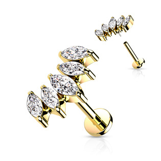 LB0041GD-1206 Labreta / cartilage piercing