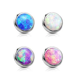 ND006-03OP22 Náhradní kamínek opál k labretě, průměr 3 mm
