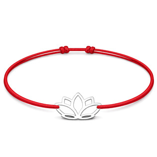 KA1006/CER2 Šňůrkový náramek lotus