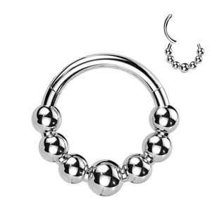 TIT1307-1208 Segment kruh - helix / cartilage / tragus / septum piercing TITAN