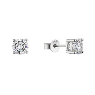 EG1891 Stříbrné náušnice ELEN moissanite
