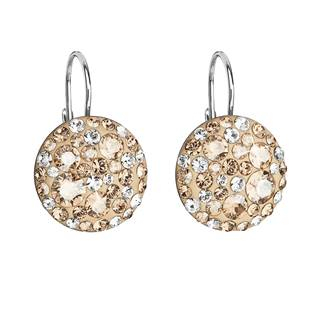 EG2055-GD Stříbrné náušnice s krystaly Crystals from Swarovski® Gold