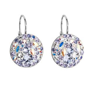 EG2055-VI Stříbrné náušnice s krystaly Crystals from Swarovski® Violet