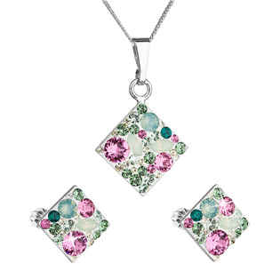 EG2243-CHR Sada šperků s krystaly Swarovski, Chrysolite