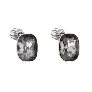 EG2690-SN Stříbrné náušnice s krystaly Crystals from Swarovski® SILVER NIGHT