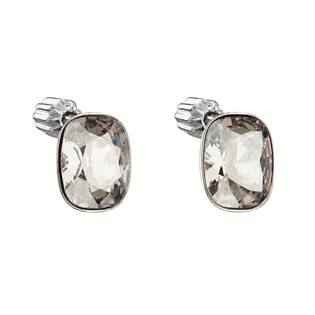 EG2690-SS Stříbrné náušnice s krystaly Crystals from Swarovski® SILVER SHADE